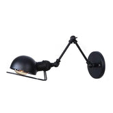 Industrial Iron Long Arm Black Reading Light